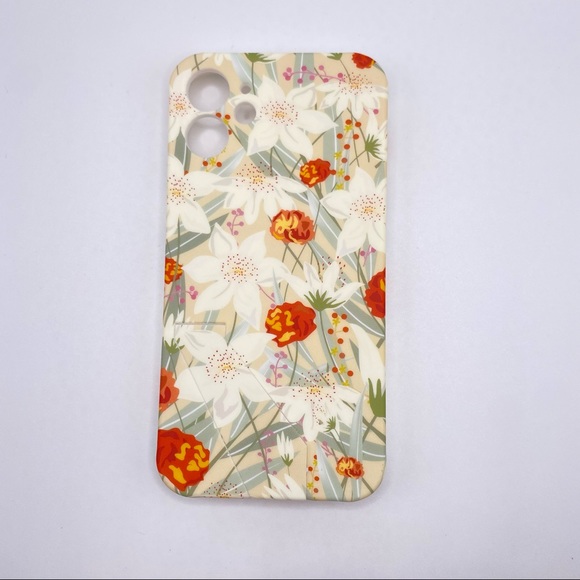 Iphone 11 12 XR 7 8 SE 2020 XS Flowers Kickback Stand Case - Picture 6 of 8